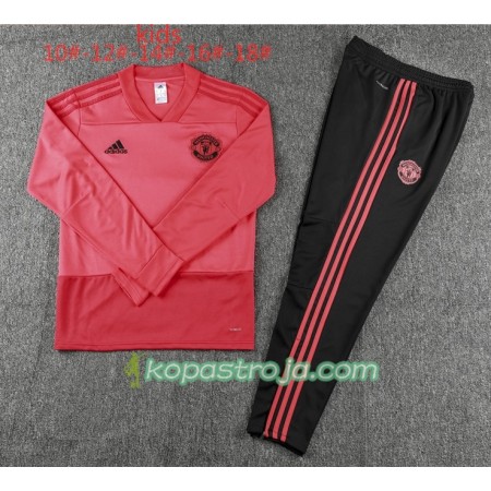 Manchester United Barn Tränings Sweatshirtställ Röd 2018/19